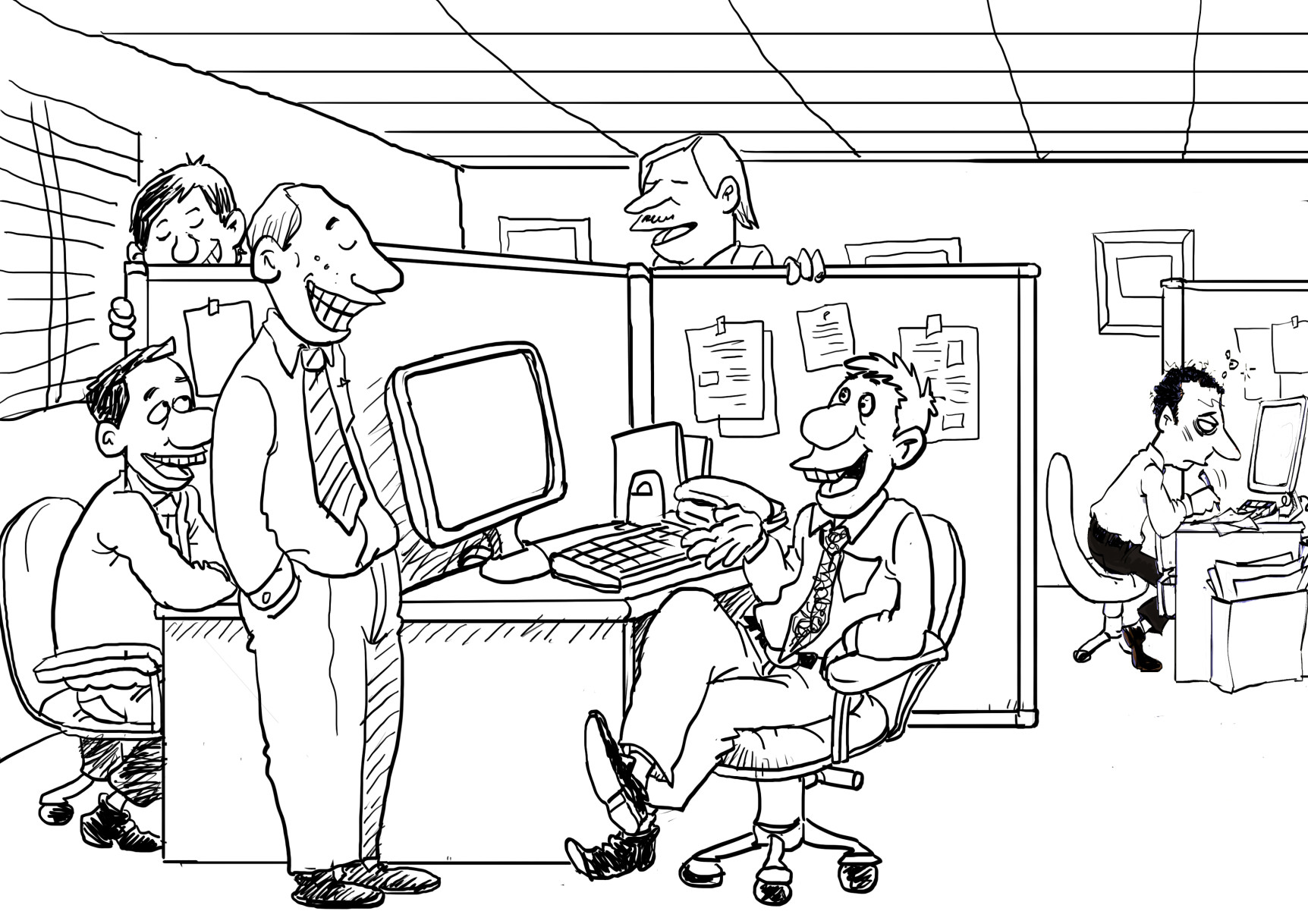 Illustration of Minimizing Office Distractions